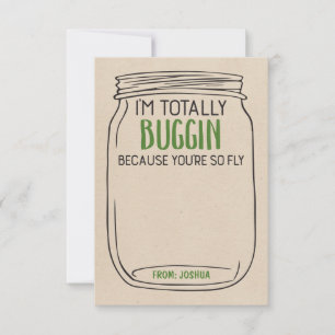 Carte De Remerciements Fun Bug Valentines Day Card - Ajouter un jouet