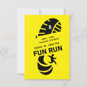 Carte De Remerciements Fun Run Event Cause Charity Promotion T-Shirt Than