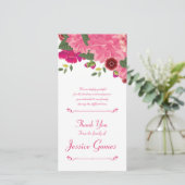 Carte de remerciements funèbre (Debout devant)