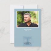 Carte de remerciements funèbre de photo d'arbres (Dos)