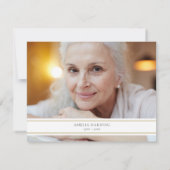 Carte De Remerciements Funérailles Aquarelle Verdure Photo chrétienne (Dos)