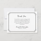 Carte De Remerciements Funérailles chrétiennes orthodoxes classiques et m (Devant)