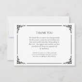 Carte De Remerciements Funérailles chrétiennes orthodoxes simples et élég (Devant)