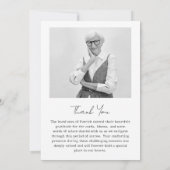 Carte De Remerciements Funérailles commémoratives - 15 Photo Collage (Dos)