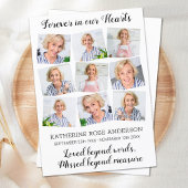 Carte De Remerciements Funérailles commémoratives de conservation de coll