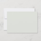 Carte De Remerciements Funérailles de script simple (Dos)