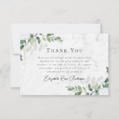 Carte De Remerciements Funérailles de Sympathy Eucalyptus (Devant)