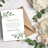 Carte De Remerciements Funérailles de Sympathy Eucalyptus