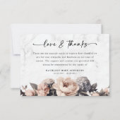 Carte De Remerciements Funérailles du script floral Rococo (Devant)