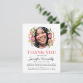 Carte De Remerciements Funérailles fillette photo (Debout devant)