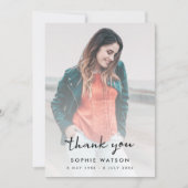 Carte De Remerciements Funérailles modernes | Célébration de la vie (Devant)