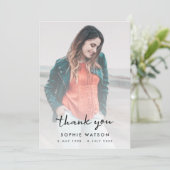 Carte De Remerciements Funérailles modernes | Célébration de la vie (Debout devant)