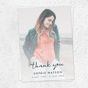 Carte De Remerciements Funérailles modernes   Célébration de la vie