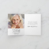 Carte De Remerciements Funérailles photo papillon floral (Intérieur)