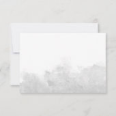 Carte De Remerciements Funérailles simples de lave gris aquarelle (Dos)