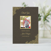 Carte de remerciements funéraire (Debout devant)