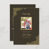 Carte de remerciements funéraire (Devant / Derrière)