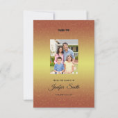 Carte de remerciements funéraire (Devant)