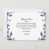 Carte de remerciements funéraire (Devant)