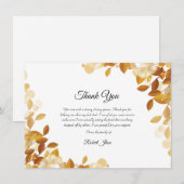 Carte de remerciements funéraire (Devant / Derrière)