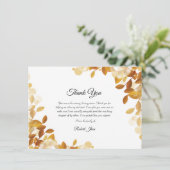 Carte de remerciements funéraire (Debout devant)