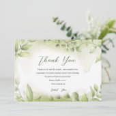 Carte de remerciements funéraire (Debout devant)