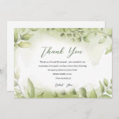 Carte de remerciements funéraire (Devant / Derrière)