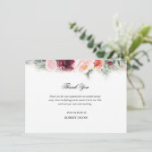 Carte de remerciements funéraire (Debout devant)