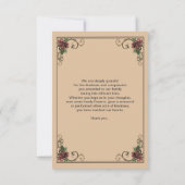 Carte de remerciements funéraire (Dos)