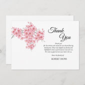 Carte de remerciements funéraire (Devant / Derrière)