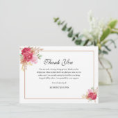 Carte de remerciements funéraire (Debout devant)