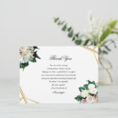 Carte de remerciements funéraire (Debout devant)