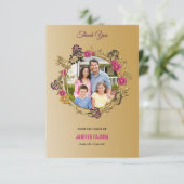 Carte de remerciements funéraire (Debout devant)