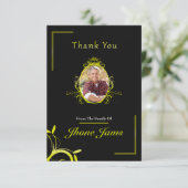 Carte de remerciements funéraire (Debout devant)