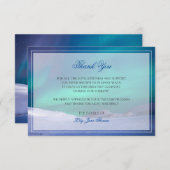 Carte de remerciements funéraire Aurora (Devant / Derrière)