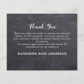 Carte de remerciements funéraire budgétaire Sympat (Dos)