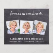 Carte de remerciements funéraire budgétaire Sympat (Devant)