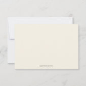 Carte De Remerciements Funéraire catholique Rosaire et Rose (Dos)