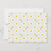 Carte de remerciements funéraire Cream Daisy (Dos)