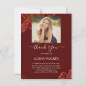 Carte de remerciements funéraire de Bourgogne et d (Devant)