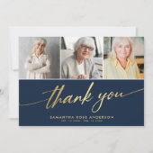 Carte de remerciements funéraire de collection pho (Devant)