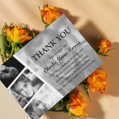 Carte de remerciements funéraire de collection pho