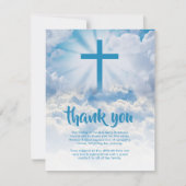 Carte de remerciements funéraire de Heaven Cross (Devant)