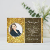 Carte de remerciements funéraire de la Parties sci (Debout devant)