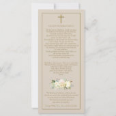 Carte de remerciements funéraire de la Sainte Fami (Dos)