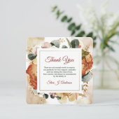 Carte de remerciements funéraire de l'autum d'aqua (Debout devant)