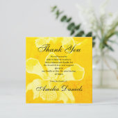 Carte de remerciements funéraire de l'orchidée jau (Debout devant)