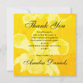 Carte de remerciements funéraire de l'orchidée jau (Devant)