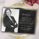 Carte de remerciements funéraire de script de call