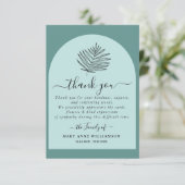 Carte de remerciements funéraire de script minimal (Debout devant)